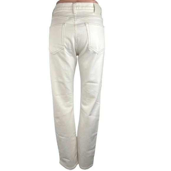 NWT. Massimo Dutti White White Mid -Waist Straight Fit Jeans. Size 2. - Picture 4 of 9